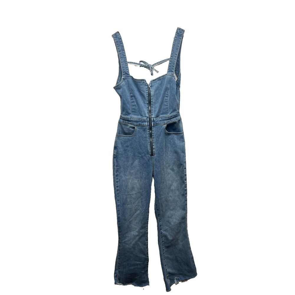 We the Free Denim overall jean stretchy size 6